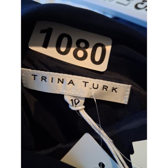 Trina Turk Asymmetrical Women's size 10 One Shoulder Career Sophisticated Dress - Picture 4 of 12